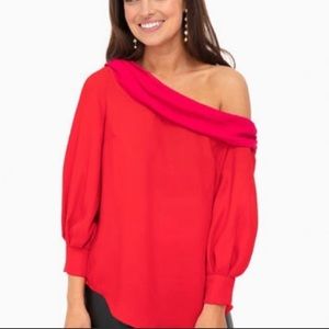 Tuckernuck Hawkins Blouse size small red & pink